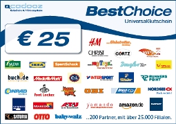 Best Choice 25 Euro Gutschein Best Choice 25 Euro Gutschein
